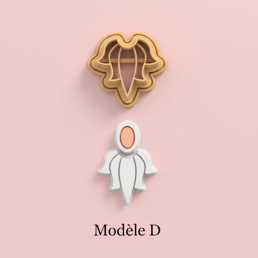 Emporte-pièces formes modernes texturées – cutters pâte polymère bijoux DIY pampilles – 4 modèles au choix ou lot complet – 25 à 45 mm – EP-270 –