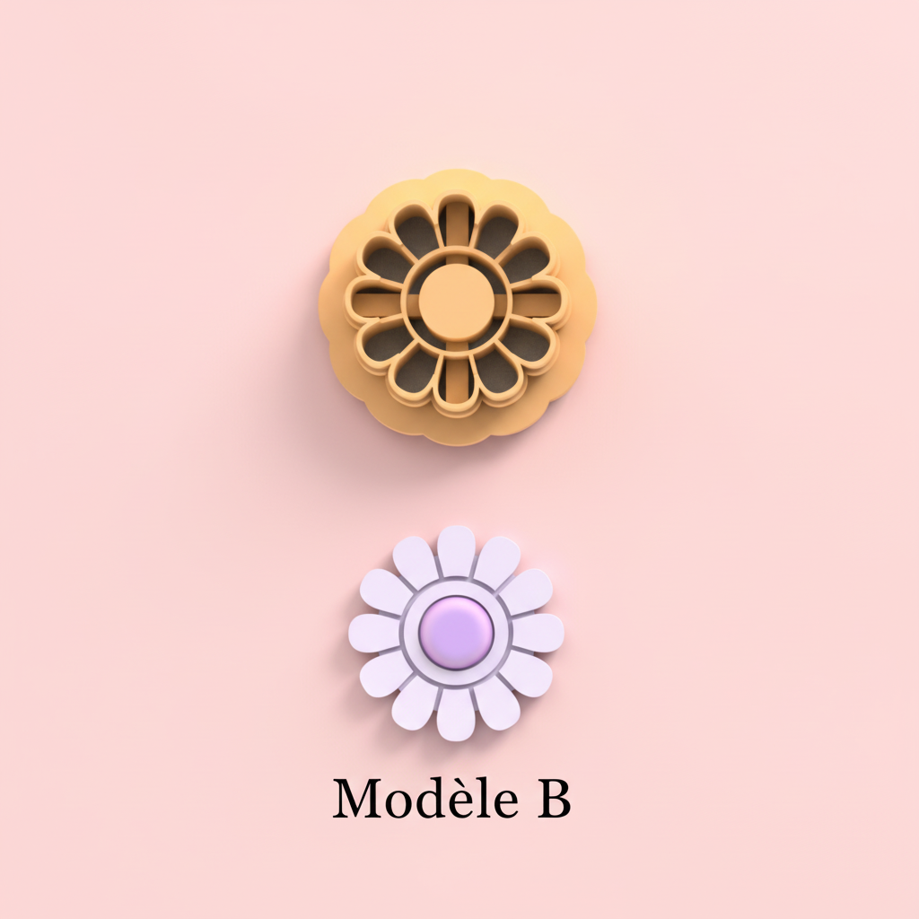 Emporte-pièces fleurs – lot de 2 cutters pâte polymère bijoux DIY pampilles – 4 modèles au choix – 20 à 45 mm – EP-272 –