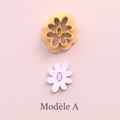 Emporte-pièces fleurs stylisées – cutters pâte polymère bijoux DIY pampilles – 4 modèles au choix A B C D – 20 à 45 mm – EP-275 – fabriqué en France