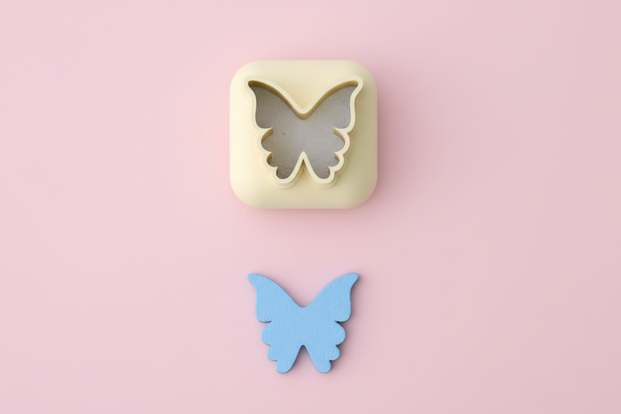 Mini emporte-pièce papillon – cutter pâte polymère bijoux DIY breloques – 8 10 12 mm – EP-282 – fabriqué en France