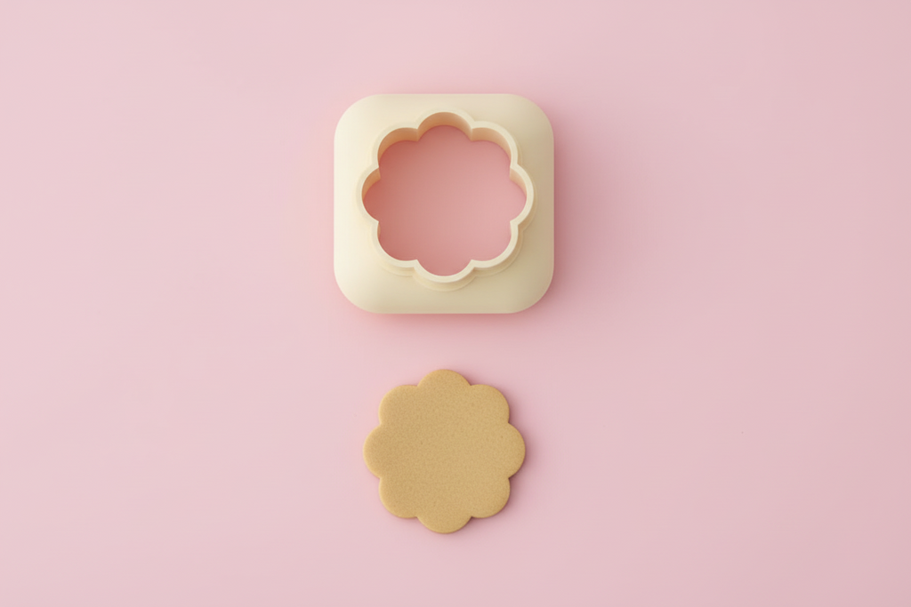 Mini emporte-pièce fleur simple – cutter pâte polymère bijoux DIY breloques – 8 10 12 mm – EP-286 – fabriqué en France