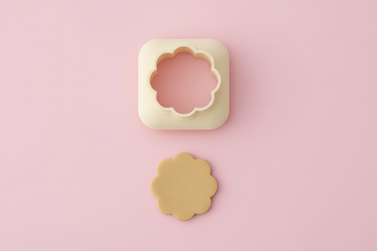 Mini emporte-pièce fleur simple – cutter pâte polymère bijoux DIY breloques – 8 10 12 mm – EP-286 – fabriqué en France