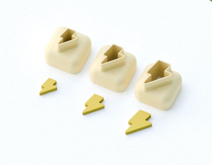 Mini emporte-pièce éclair – cutter pâte polymère bijoux DIY breloques – 8 10 12 mm – EP-289 – fabriqué en France