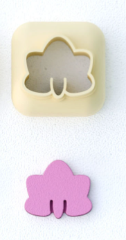 Mini emporte-pièce fleur stylisée – cutter pâte polymère bijoux DIY breloques – 8 10 12 mm – EP-290 – fabriqué en France
