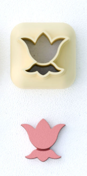 Mini emporte-pièce fleur nuage – cutter pâte polymère bijoux DIY breloques – 8 10 12 mm – EP-291 – fabriqué en France