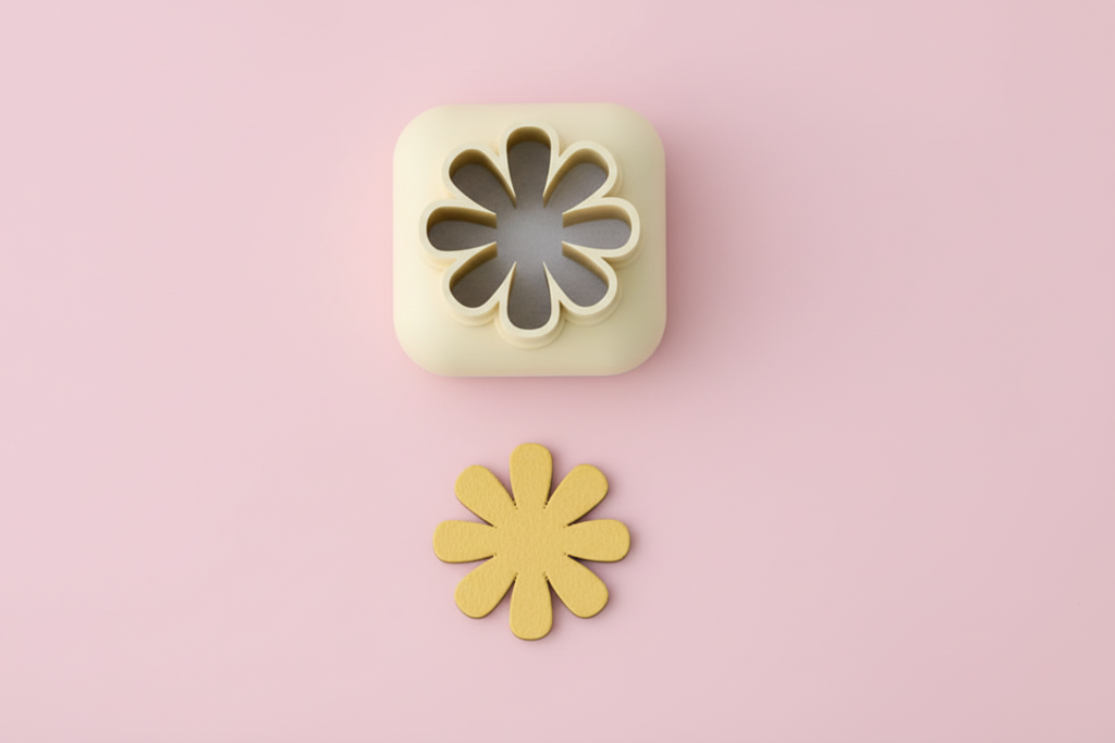 Mini emporte-pièce fleur – cutter pâte polymère bijoux DIY breloques – 8 10 12 mm – EP-299 – fabriqué en France