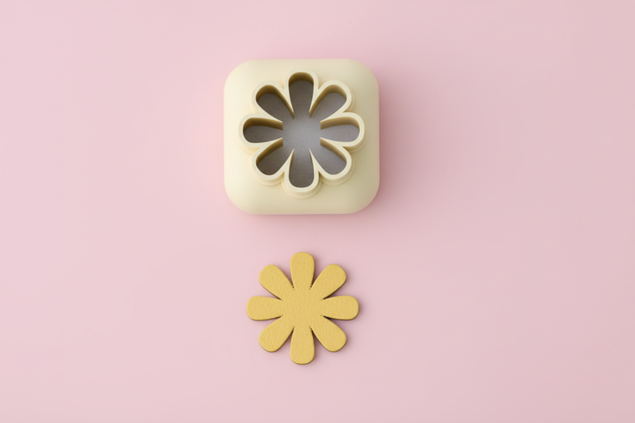 Mini emporte-pièce fleur – cutter pâte polymère bijoux DIY breloques – 8 10 12 mm – EP-299 – fabriqué en France