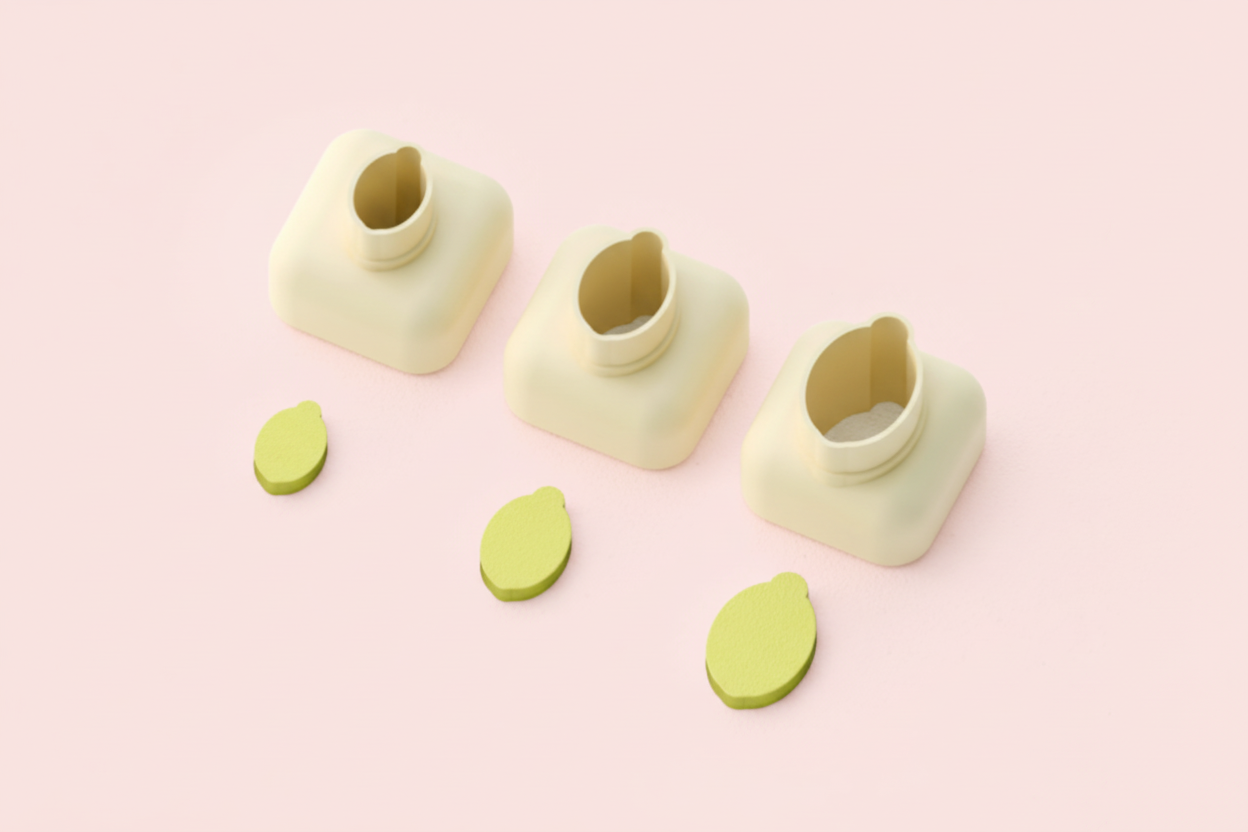 Mini emporte-pièce citron – cutter pâte polymère bijoux DIY breloques – 8 10 12 mm – EP-304 – fabriqué en France