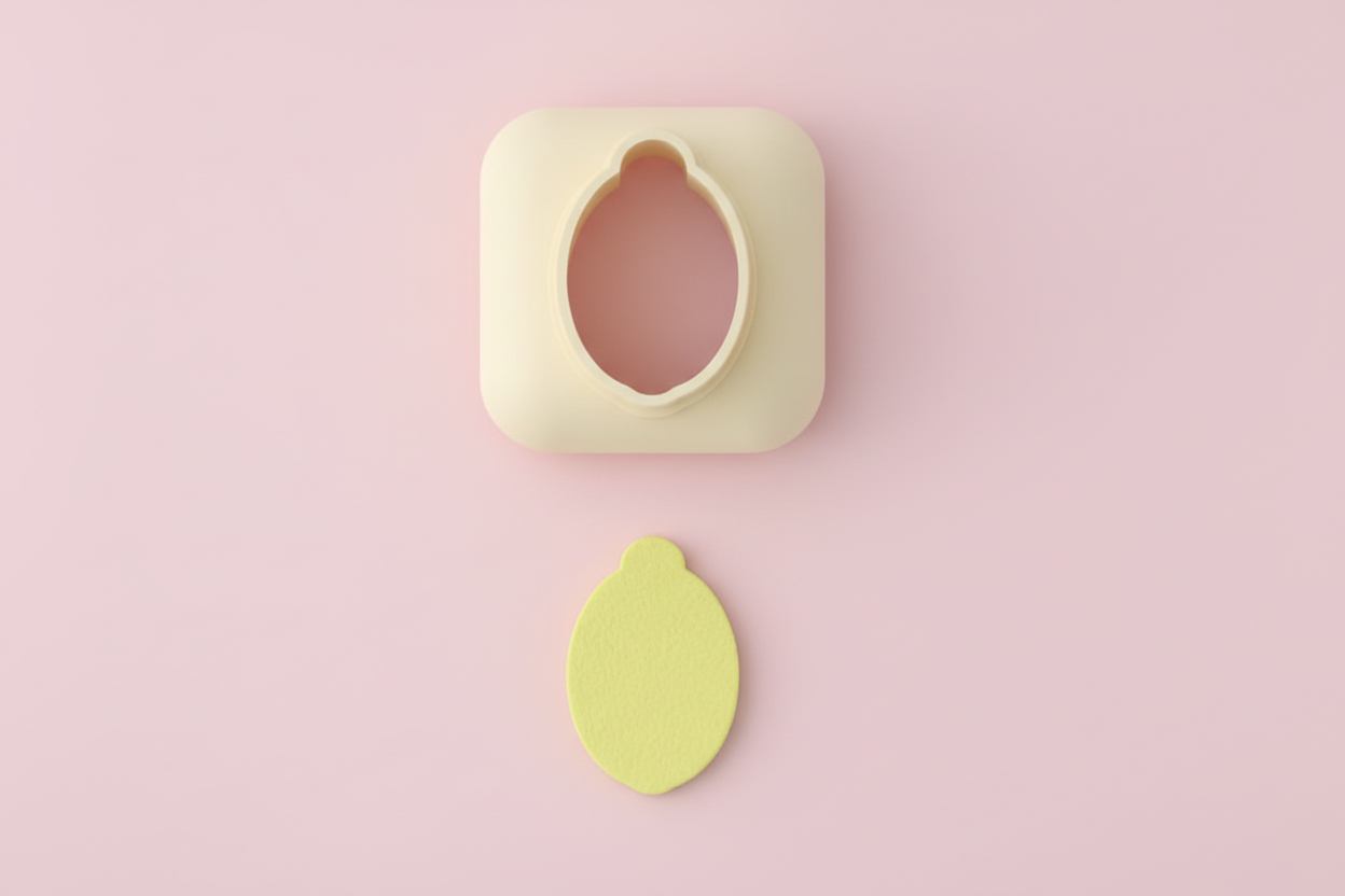 Mini emporte-pièce citron – cutter pâte polymère bijoux DIY breloques – 8 10 12 mm – EP-304 – fabriqué en France