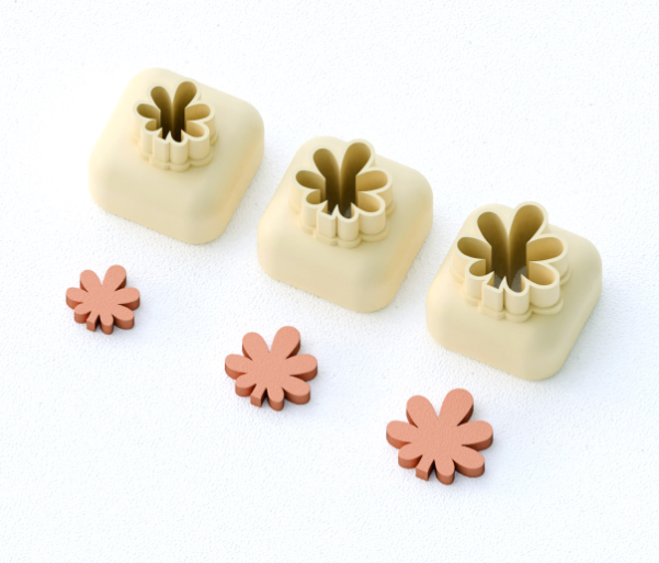 Mini emporte-pièce feuille – cutter pâte polymère bijoux DIY breloques – 8 10 12 mm – EP-305 – fabriqué en France