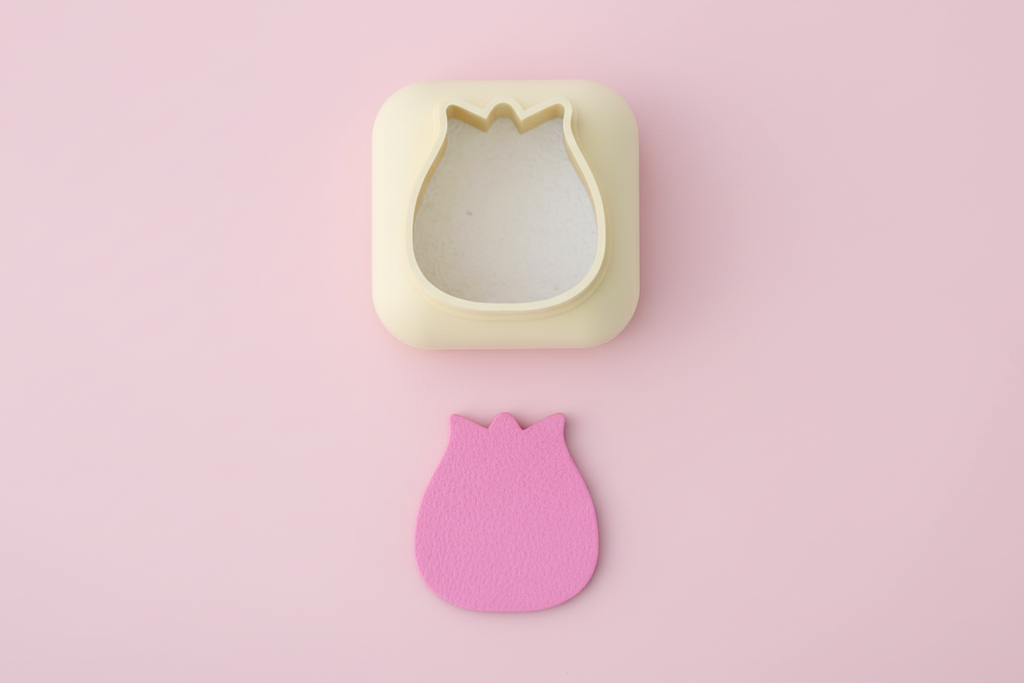 Mini emporte-pièce rose – cutter pâte polymère bijoux DIY breloques – 8 10 12 mm – EP-309 – fabriqué en France
