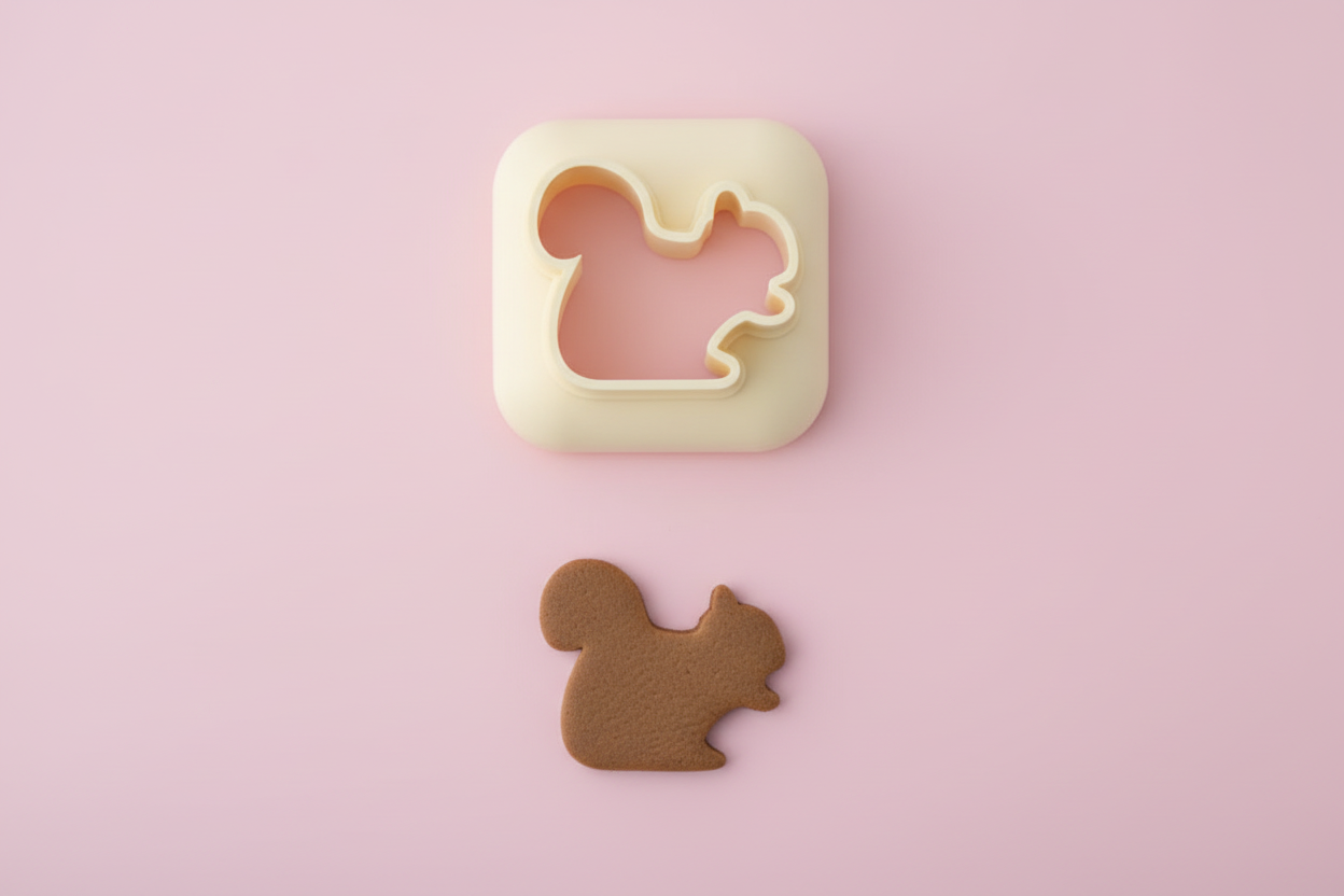 Mini emporte-pièce écureuil – cutter pâte polymère bijoux DIY breloques – 8 10 12 mm – EP-312 – fabriqué en France