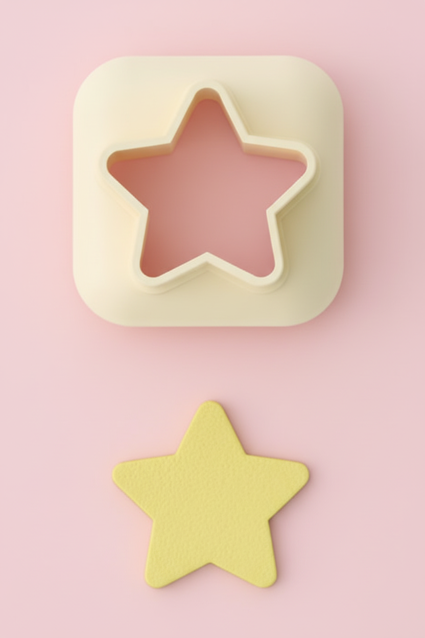 Mini emporte-pièce étoile – cutter pâte polymère bijoux DIY breloques – 8 10 12 mm – EP-313 – fabriqué en France