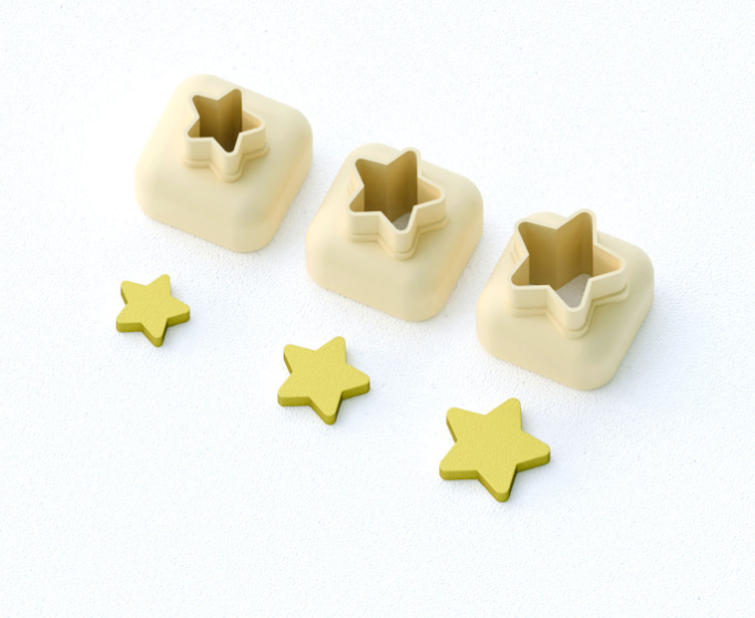 Mini emporte-pièce étoile – cutter pâte polymère bijoux DIY breloques – 8 10 12 mm – EP-313 – fabriqué en France