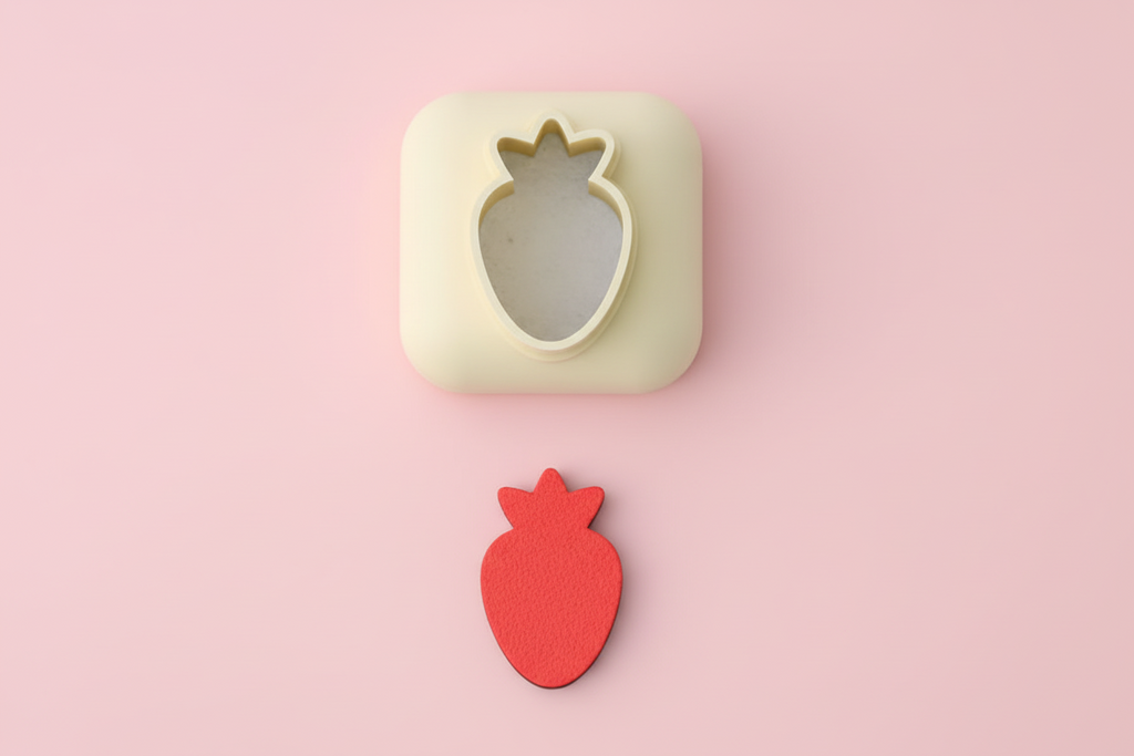 Mini emporte-pièce fraise – cutter pâte polymère bijoux DIY breloques – 8 10 12 mm – EP-315 – fabriqué en France