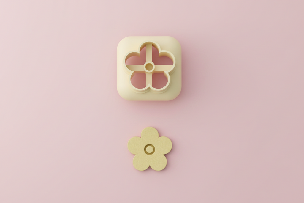 Mini emporte-pièce fleur – cutter pâte polymère bijoux DIY breloques – 8 10 12 mm – EP-320 – fabriqué en France