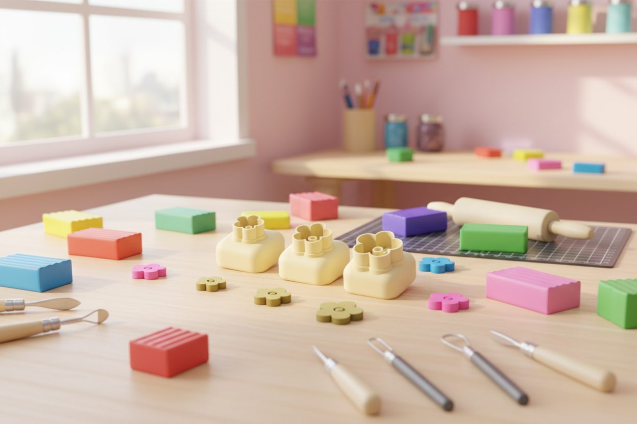 Mini emporte-pièce fleur – cutter pâte polymère bijoux DIY breloques – 8 10 12 mm – EP-320 – fabriqué en France