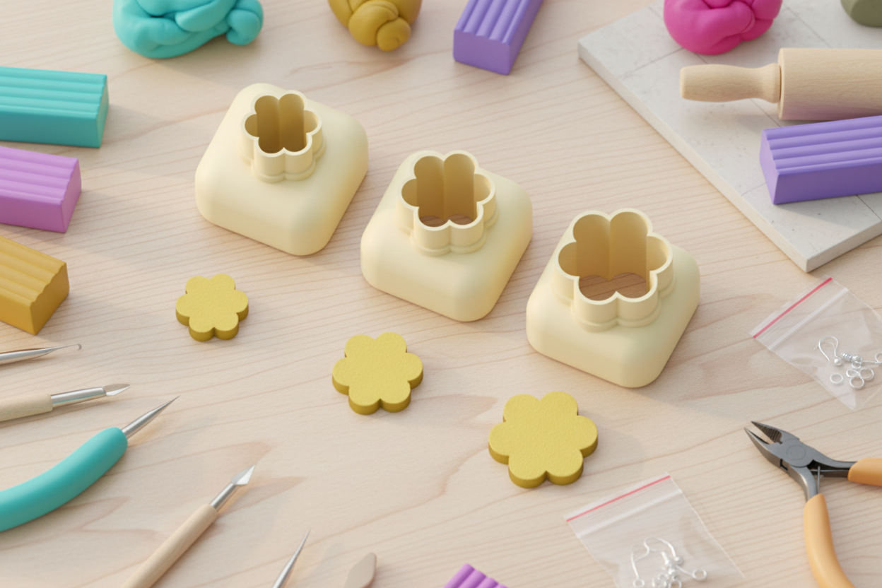 Mini emporte-pièce cœur – cutter pâte polymère bijoux DIY breloques – 8 10 12 mm – EP-322 – fabriqué en France