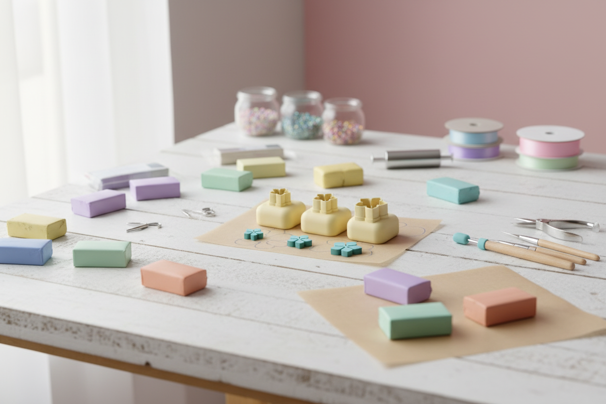 Mini emporte-pièce fleur – cutter pâte polymère bijoux DIY breloques – 8 10 12 mm – EP-324 – fabriqué en France