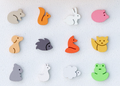 Set mini emporte-pièces animaux – 12 modèles – cutter pâte polymère bijoux DIY – avec ou sans socle – EP-332 – fabriqué en France
