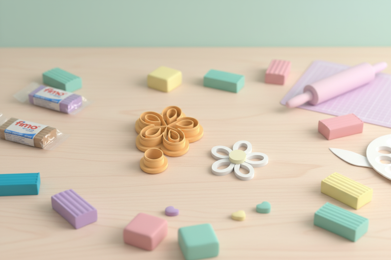 Emporte-pièces fleur ajourée + rond – lot de 2 – pâte polymère bijoux DIY – 25 à 45 mm – EP-353 – fabriqué en France