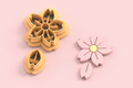Emporte-pièces fleur sakura + pétale – lot de 2 – pâte polymère bijoux DIY – 25 à 45 mm – EP-361 – fabriqué en France