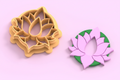 Emporte-pièce fleur lotus – pâte polymère bijoux DIY – 25 à 51 mm – EP-362 – fabriqué en France