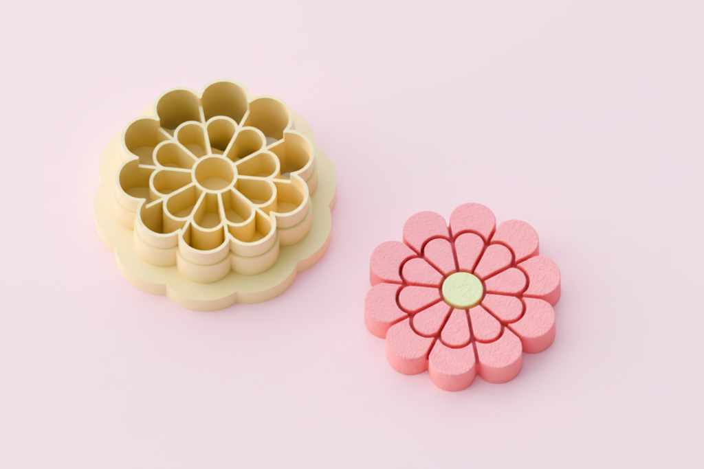 Emporte-pièce fleur marguerite – pâte polymère bijoux DIY – 25 à 45 mm – EP-365 – fabriqué en France