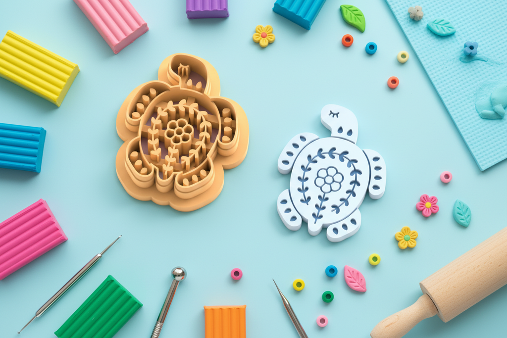 Emporte-pièce tortue mandala – pâte polymère bijoux DIY – 25 à 45 mm – EP-368 – fabriqué en France