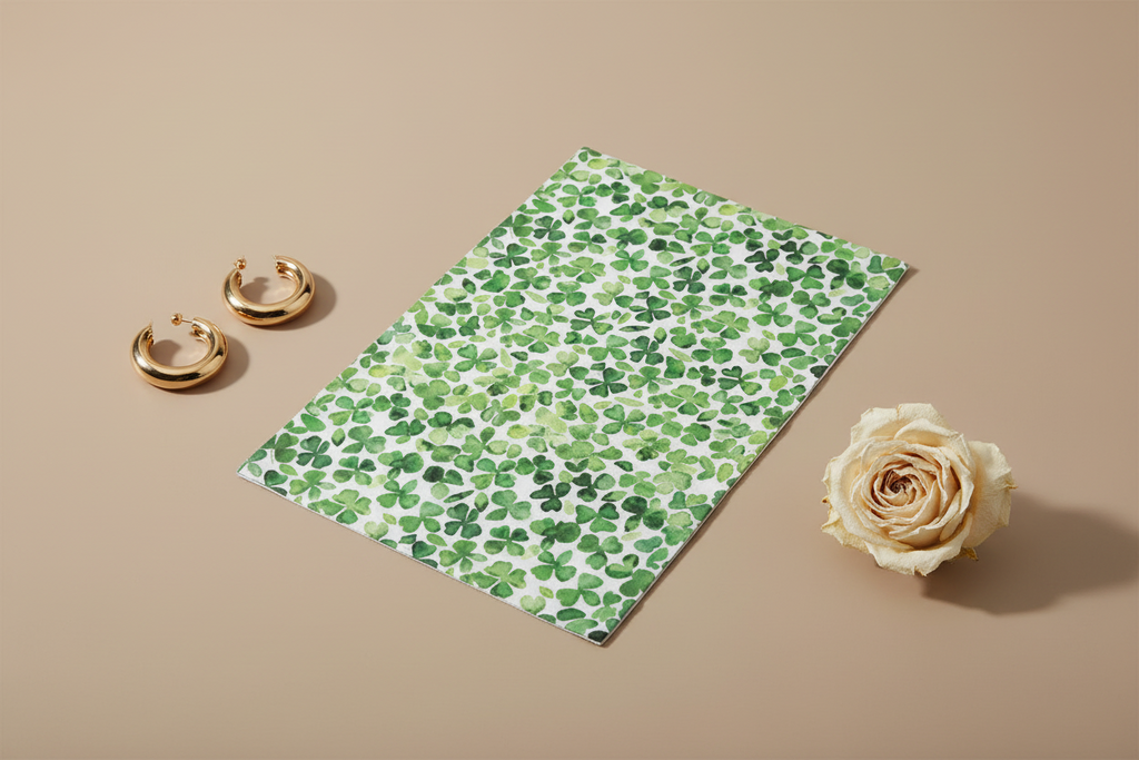Feuille de transfert feuillage pour pâte polymère  – 10 × 14 cm – DIY bijoux. TF05