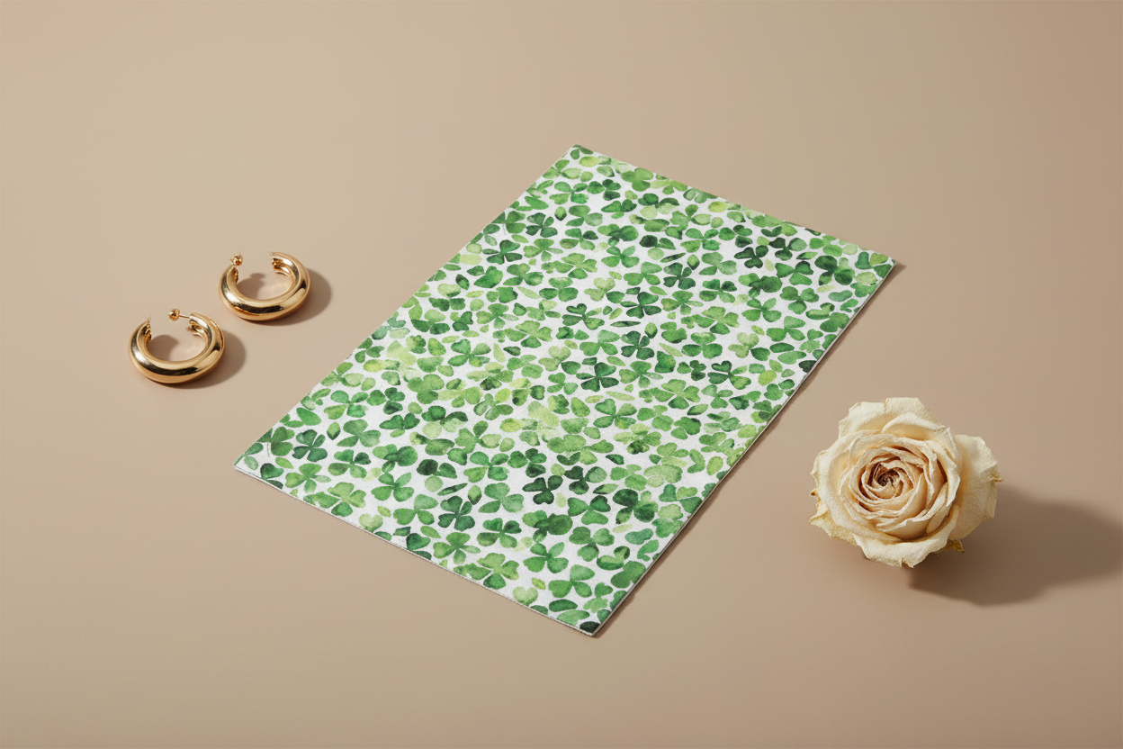 Feuille de transfert feuillage pour pâte polymère  – 10 × 14 cm – DIY bijoux. TF05