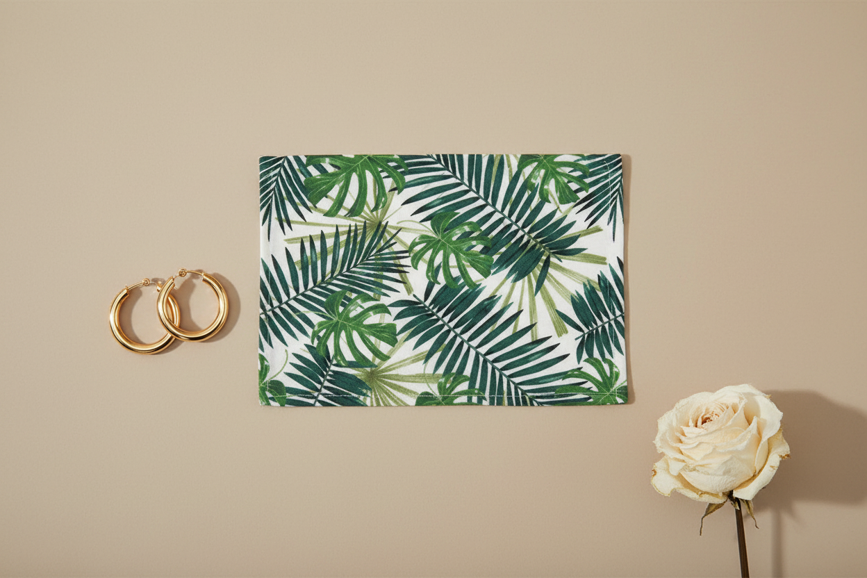 Feuille de transfert feuillage pour pâte polymère  – 10 × 14 cm – DIY bijoux. TF25
