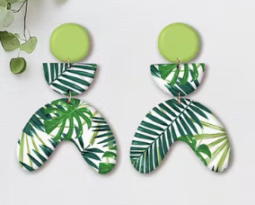 Feuille de transfert feuillage pour pâte polymère  – 10 × 14 cm – DIY bijoux. TF25