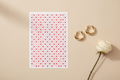 Feuille de transfert coeur pour pâte polymère  – 10 × 14 cm – DIY bijoux. TF24