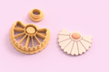 Emporte-pièce éventail pampille avec attache – pâte polymère bijoux DIY – 25 à 45 mm – lot de 2 – EP-388 – fabriqué en France