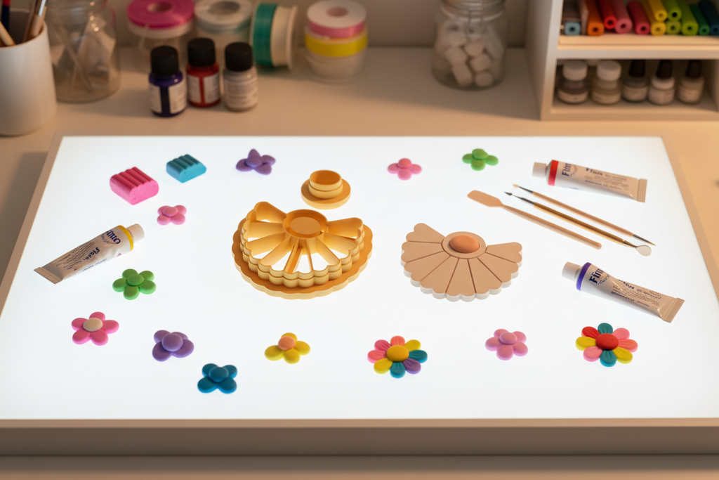 Emporte-pièce éventail pampille avec attache – pâte polymère bijoux DIY – 25 à 45 mm – lot de 2 – EP-388 – fabriqué en France