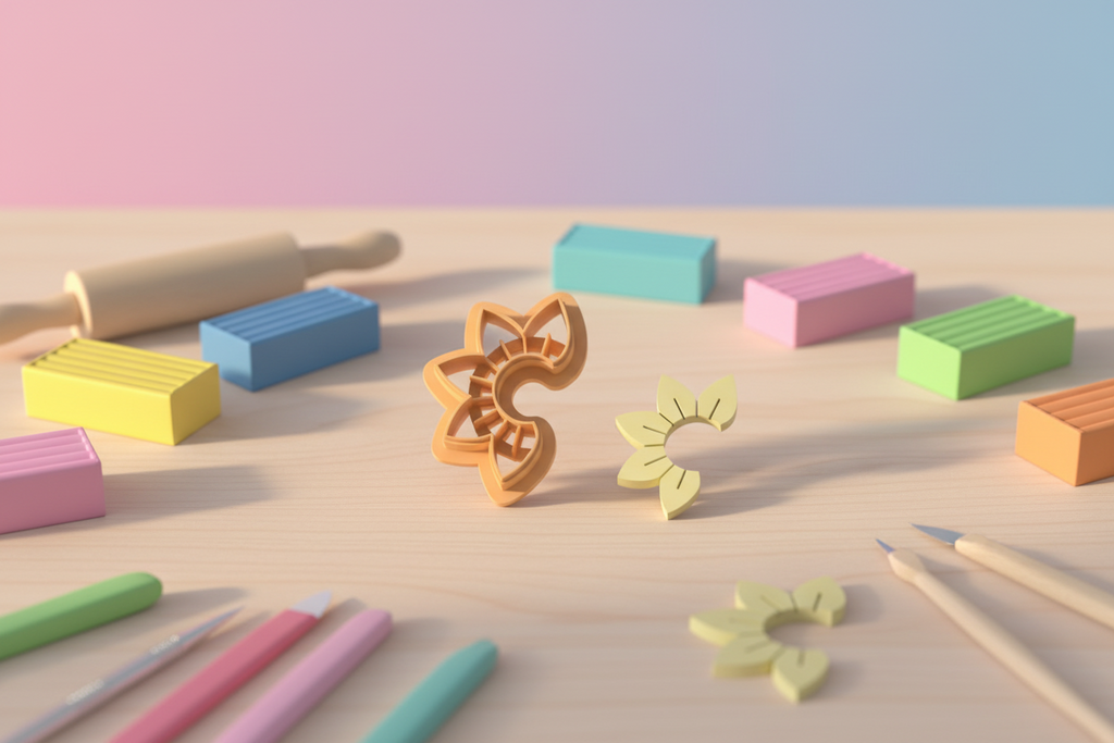 Emporte-pièce fleur soleil ajourée pampille – pâte polymère bijoux DIY – 25 à 45 mm – EP-390 – fabriqué en France