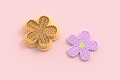 Emporte-pièce fleur texturée pampille – pâte polymère bijoux DIY – 30 à 50 mm – EP-394 - fabriqué en France