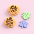 Emporte-pièce fleurs de l’océan pampille – pâte polymère bijoux DIY – 30 à 50 mm – EP-398 - lot de 2 – fabriqué en France