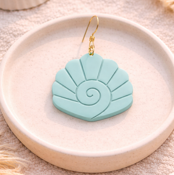Emporte-pièce coquillage spirale pour bijoux DIY – pâte polymère – 20 à 35 mm – EP-403