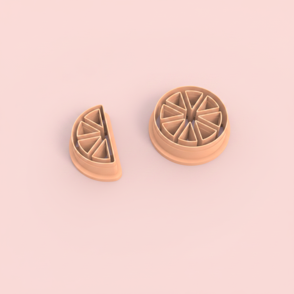 Emporte-pièce roue & demie-roue pour bijoux DIY – pâte polymère – lot de 2 – 25 à 40 mm – EP-404