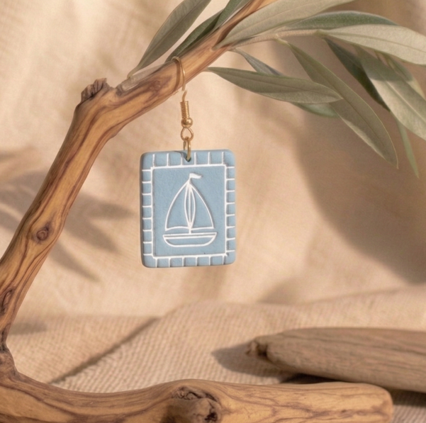 Emporte-pièce Frame Boat pour bijoux DIY – pâte polymère – 25 à 40 mm – EP-405