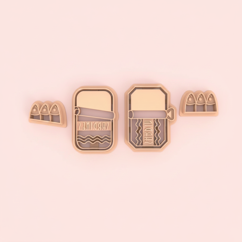 Emporte-pièce boîtes de sardines DIY – lot de 4 – 35 à 50 mm – EP-408