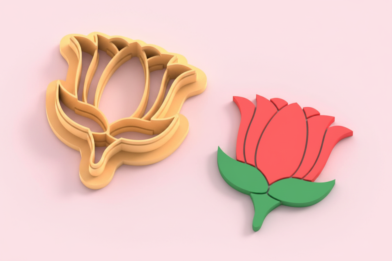 Emporte-pièce Tulipe stylisée DIY – 25 à 45 mm – EP-425