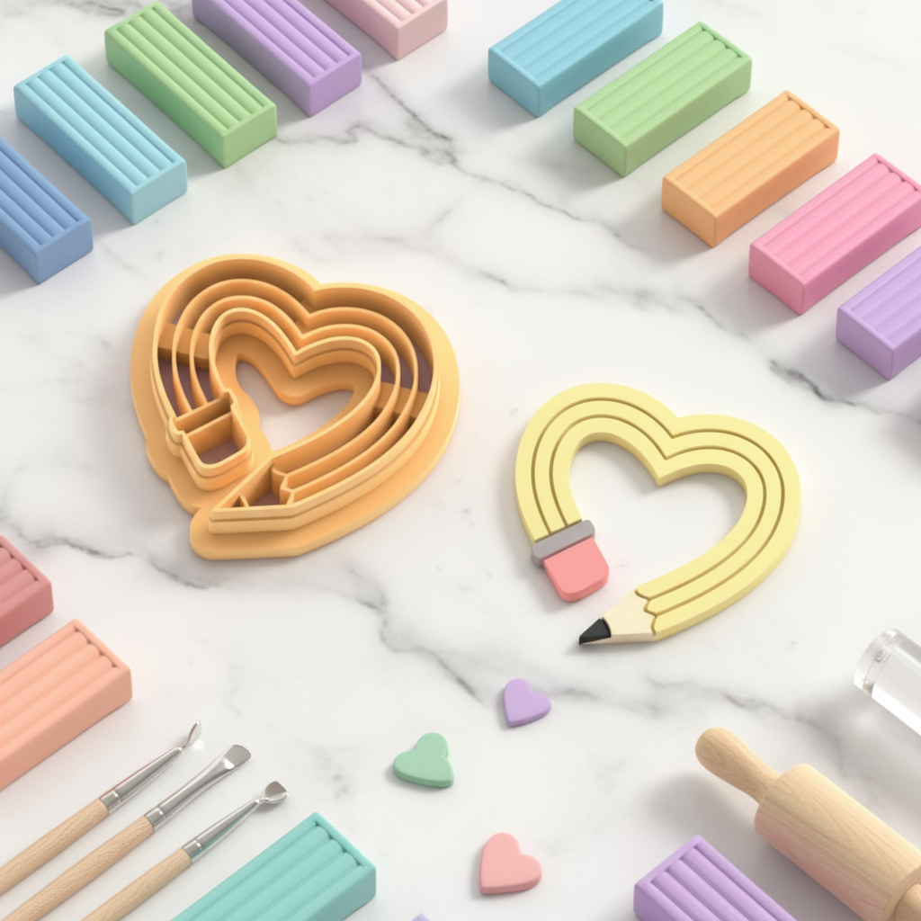 Emporte-pièce arc-en-ciel crayon DIY – lot de 2 – 25 à 45 mm – EP-431