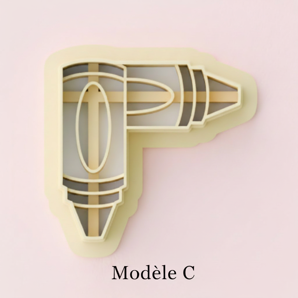 Emporte-pièce outils école DIY – 3 modèles au choix – 30 à 45 mm – EP-435