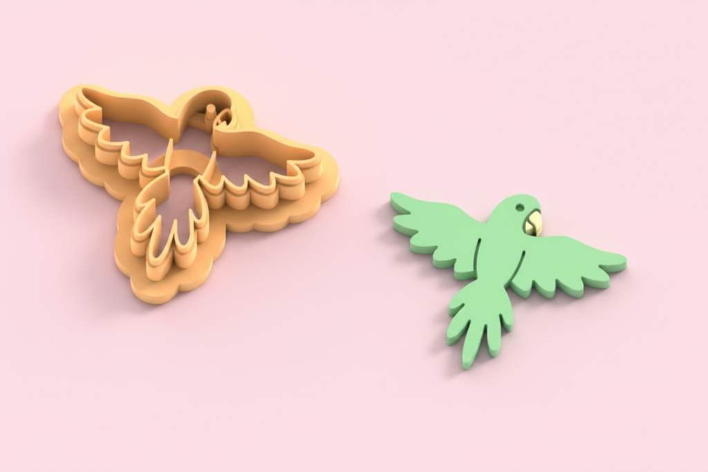 Emporte-pièce perroquet volant DIY – 30 à 50 mm – EP-436