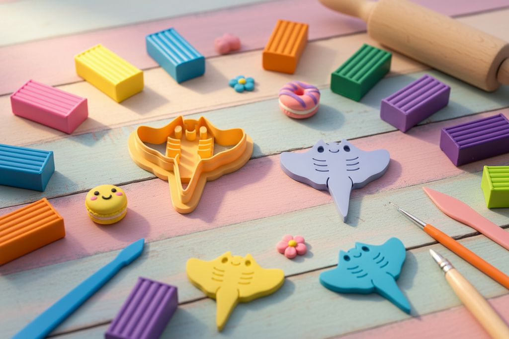 Emporte-pièce raie kawaii DIY – 25 à 45 mm – EP-437