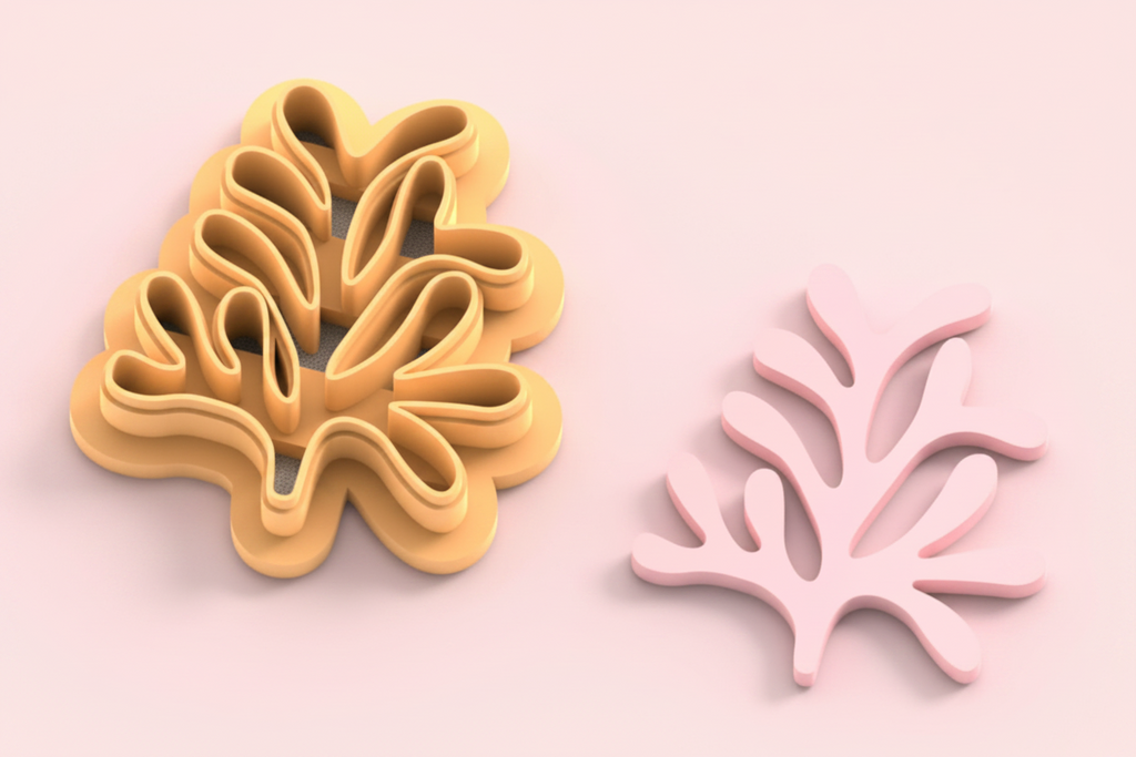 Emporte-pièce corail abstrait DIY – 20 à 45 mm – EP-438
