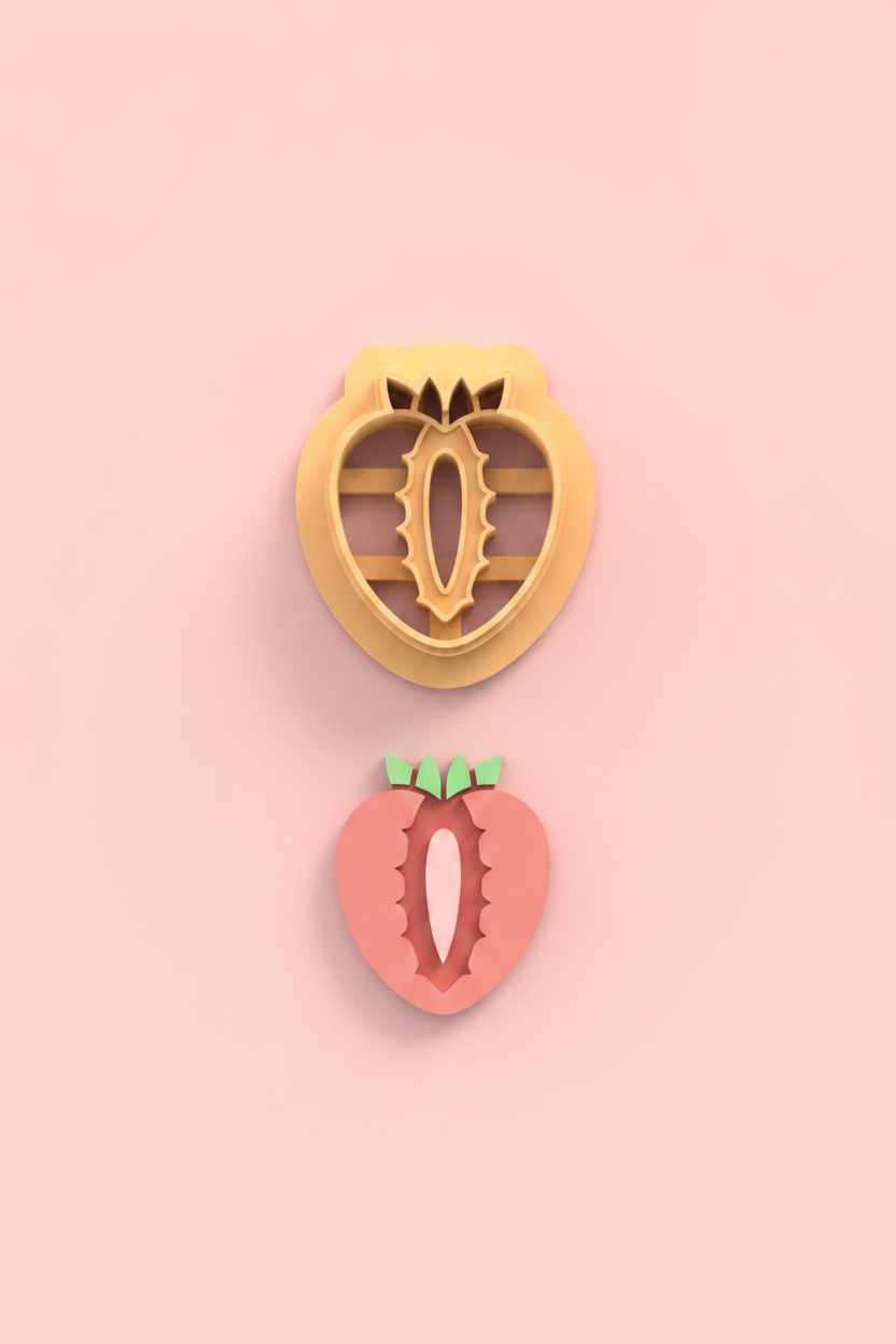 Emporte-pièce fruits rétro DIY – 4 modèles au choix – 20 à 45 mm – EP-442